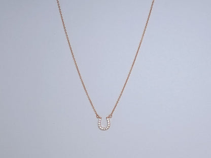 [Dawnora Jewelry]U DIAMONDS PEDANT NECKLACE