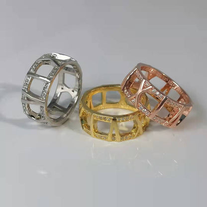 [Dawnora Jewelry]ATLAS LARGE OPEN DIAMOND RING