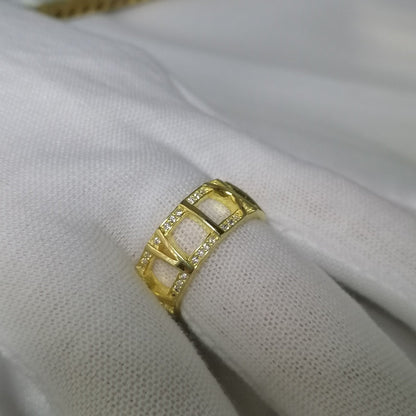 [Dawnora Jewelry]ATLAS LARGE OPEN DIAMOND RING
