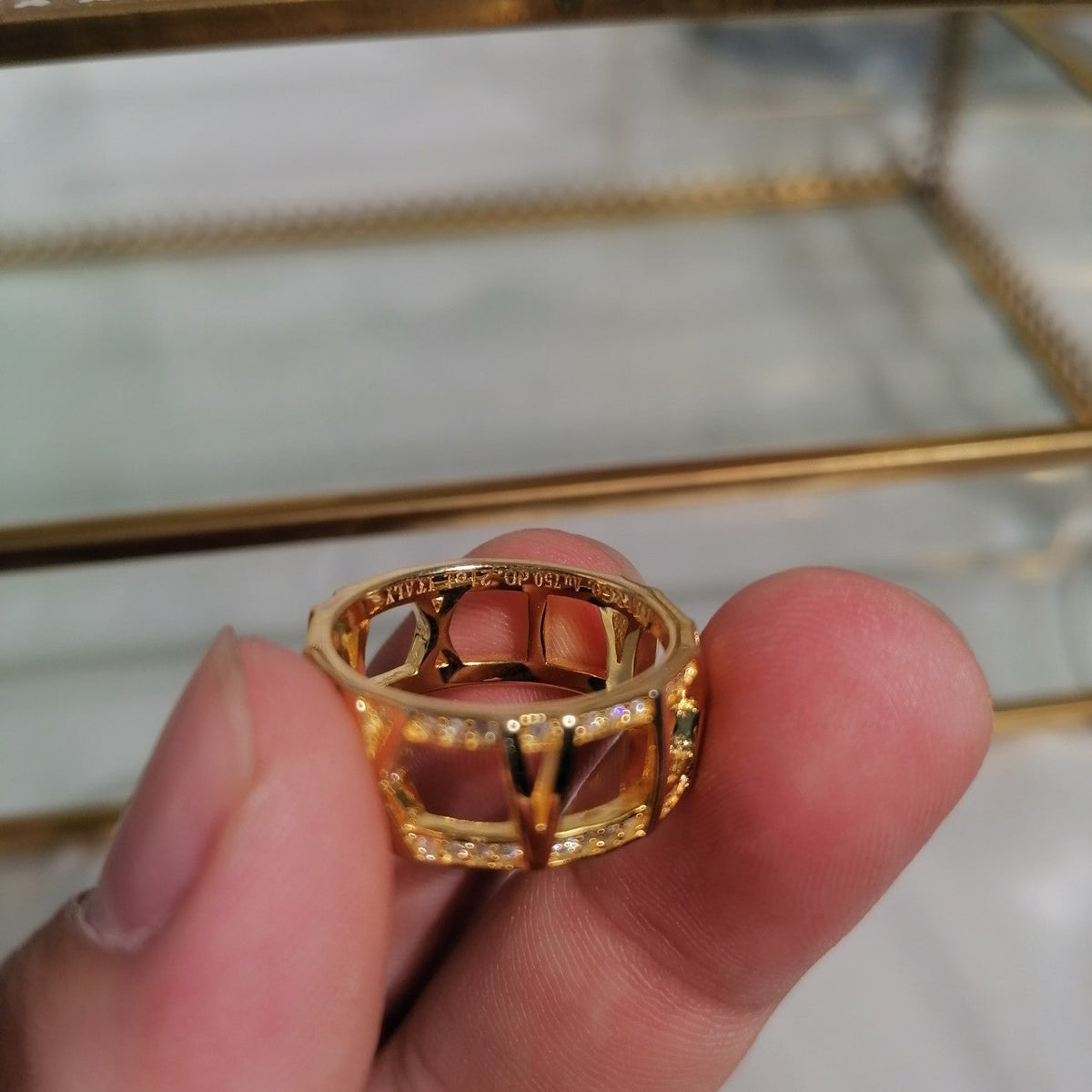 [Dawnora Jewelry]ATLAS LARGE OPEN DIAMOND RING