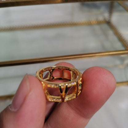 [Dawnora Jewelry]ATLAS LARGE OPEN DIAMOND RING