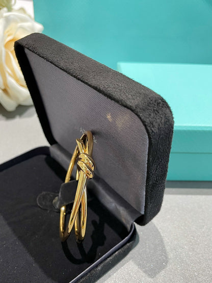[Dawnora Jewelry]KNOT DOUBLE ROW GOLD BRACELET