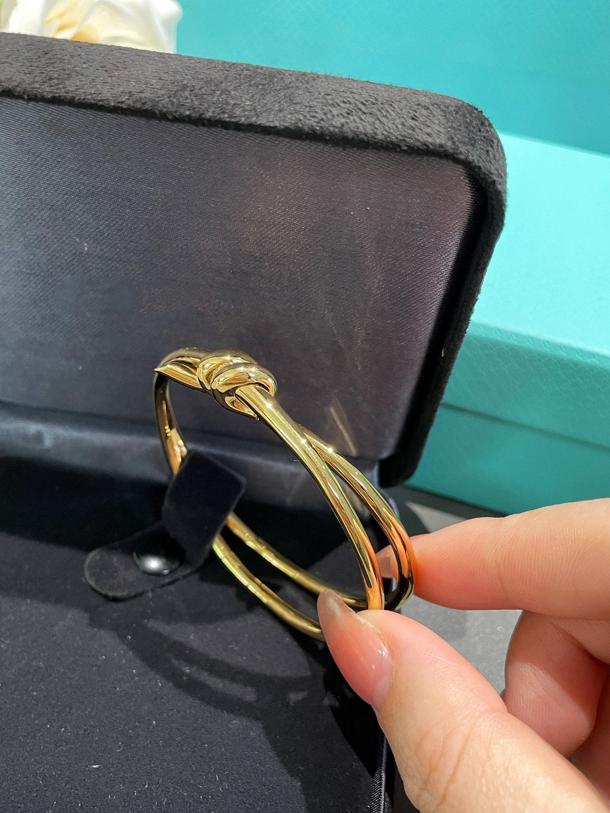 [Dawnora Jewelry]KNOT DOUBLE ROW GOLD BRACELET