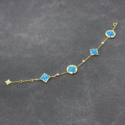 [Dawnora Jewelry]STAR AND SUN TURQUOISE 4 MOTIFS 3 DIAMONDS