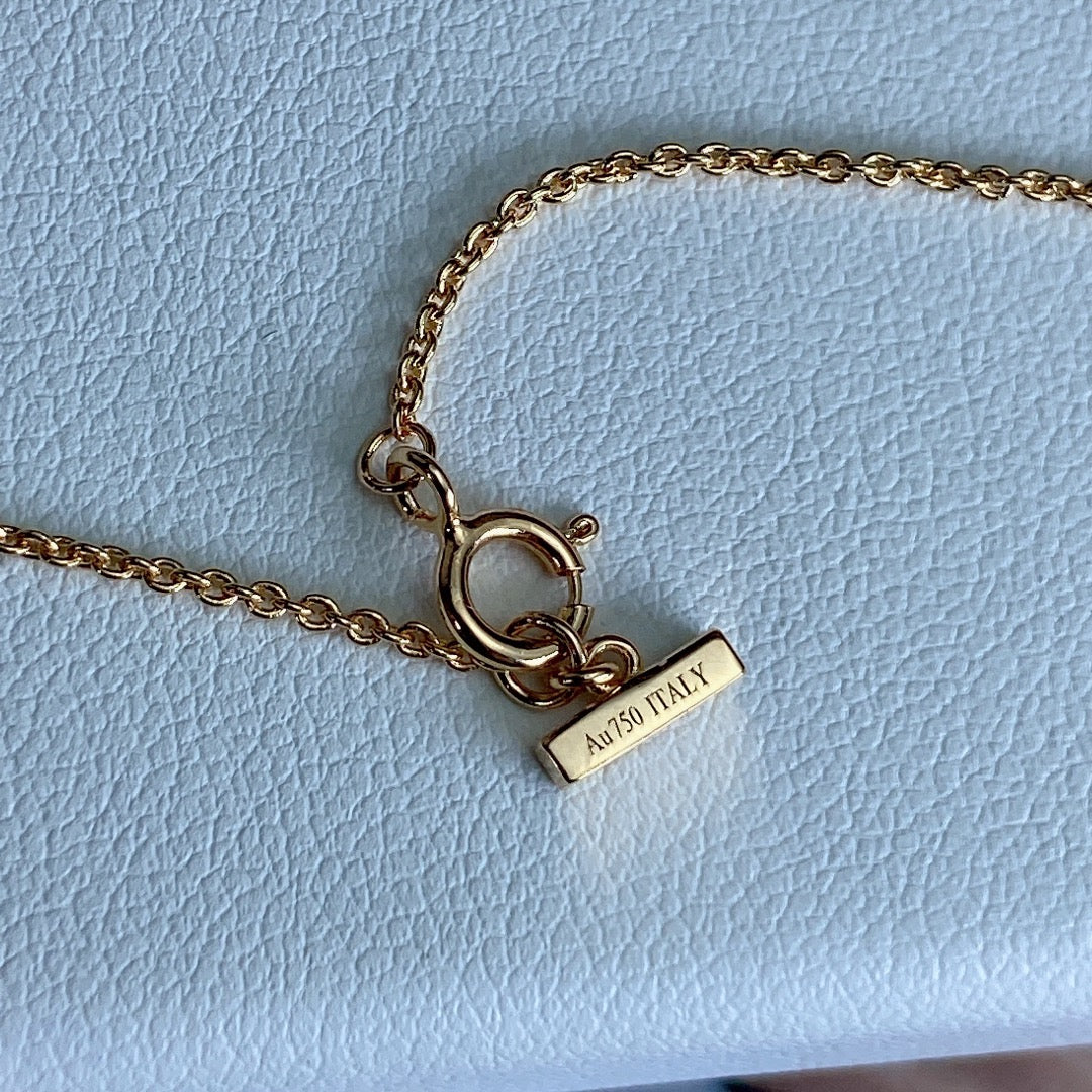 [Dawnora Jewelry]T DIAMOND CIRCLE PEDANT NECKLACE