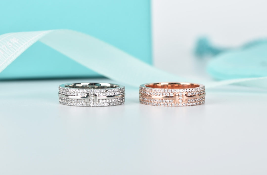 [Dawnora Jewelry]T WIRE DIAMOND RING