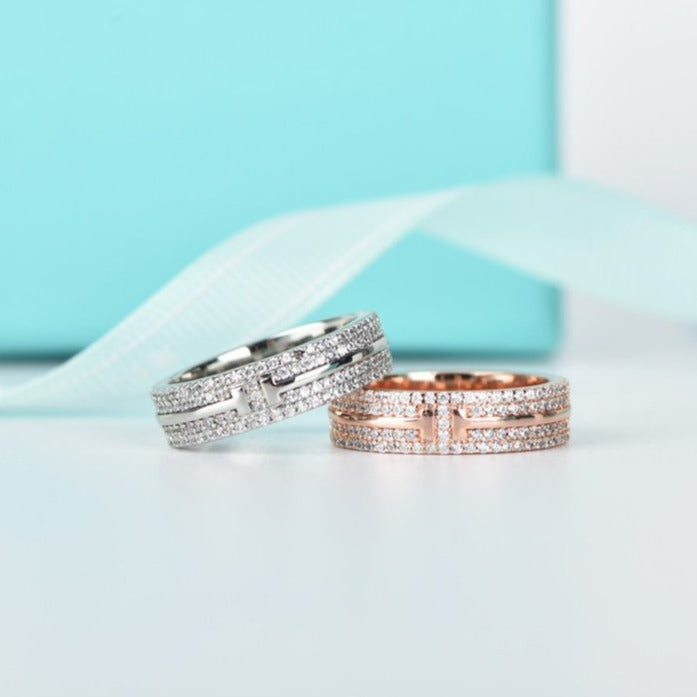 [Dawnora Jewelry]T WIRE DIAMOND RING