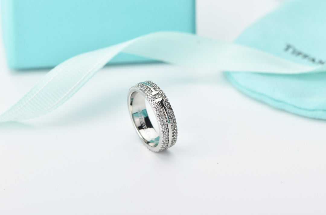 [Dawnora Jewelry]T WIRE DIAMOND RING