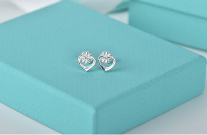 [Dawnora Jewelry]OPEN HEART STUD EARRINGS