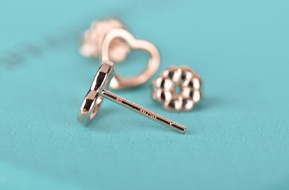 [Dawnora Jewelry]OPEN HEART STUD EARRINGS