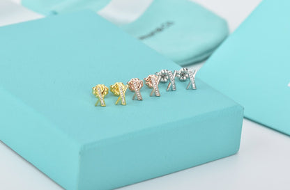 [Dawnora Jewelry]ATLAS DIAMOND STUD EARRINGS