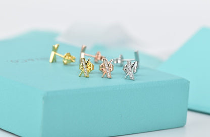 [Dawnora Jewelry]ATLAS DIAMOND STUD EARRINGS