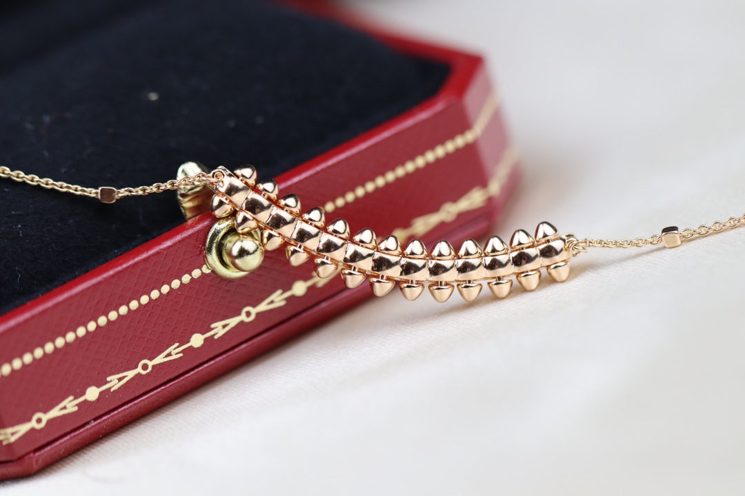 [Dawnora Jewelry]CLASH PINK GOLD NECKLACE
