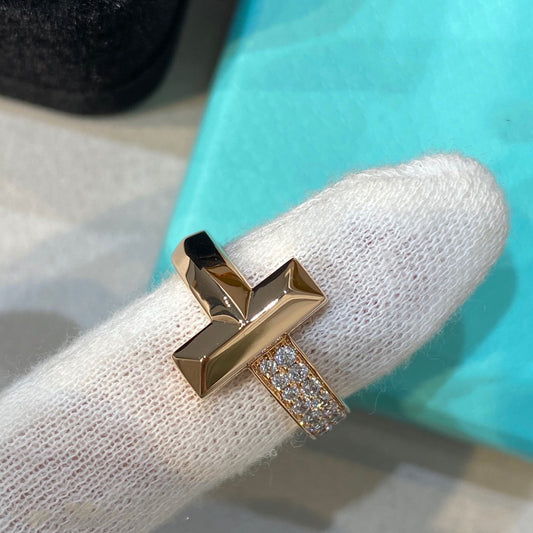 [Dawnora Jewelry]T WIRE MEDIUM DIAMOND RING