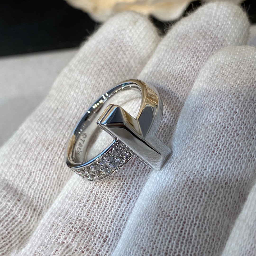 [Dawnora Jewelry]T WIRE MEDIUM DIAMOND RING