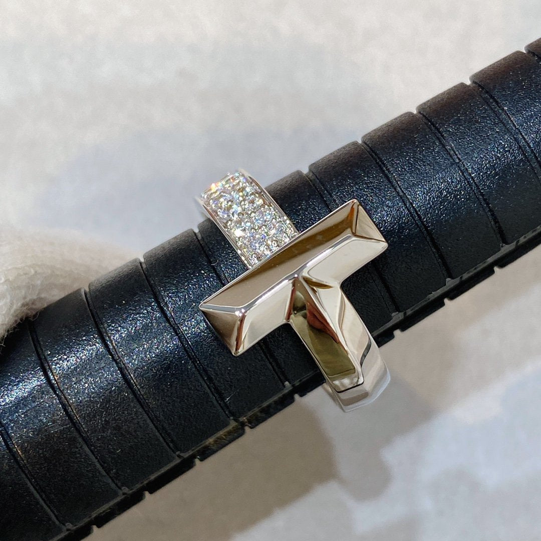 [Dawnora Jewelry]T WIRE MEDIUM DIAMOND RING
