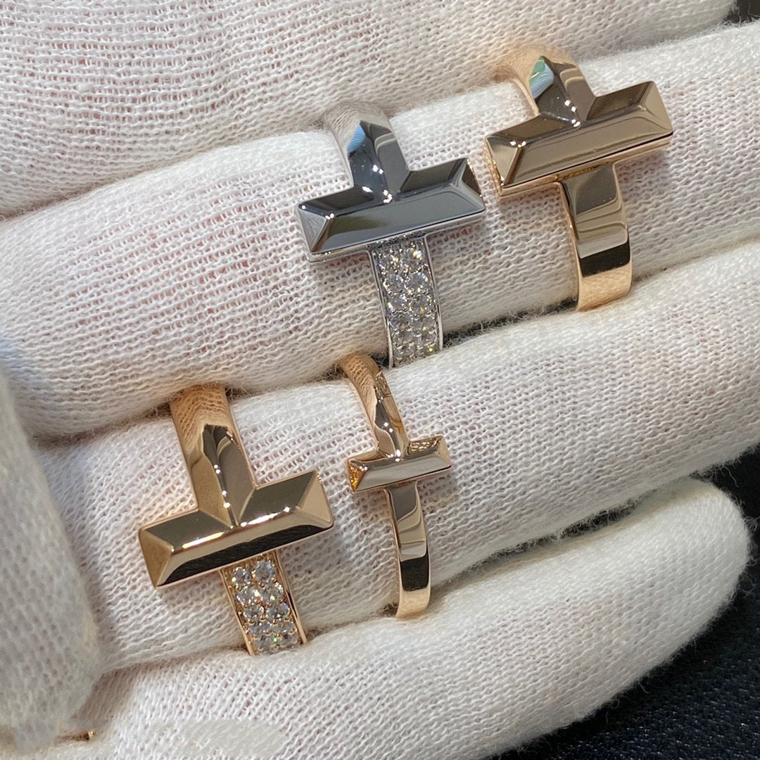 [Dawnora Jewelry]T WIRE MEDIUM DIAMOND RING