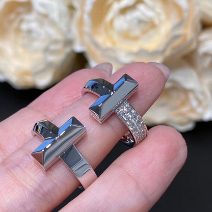 [Dawnora Jewelry]T WIRE MEDIUM DIAMOND RING