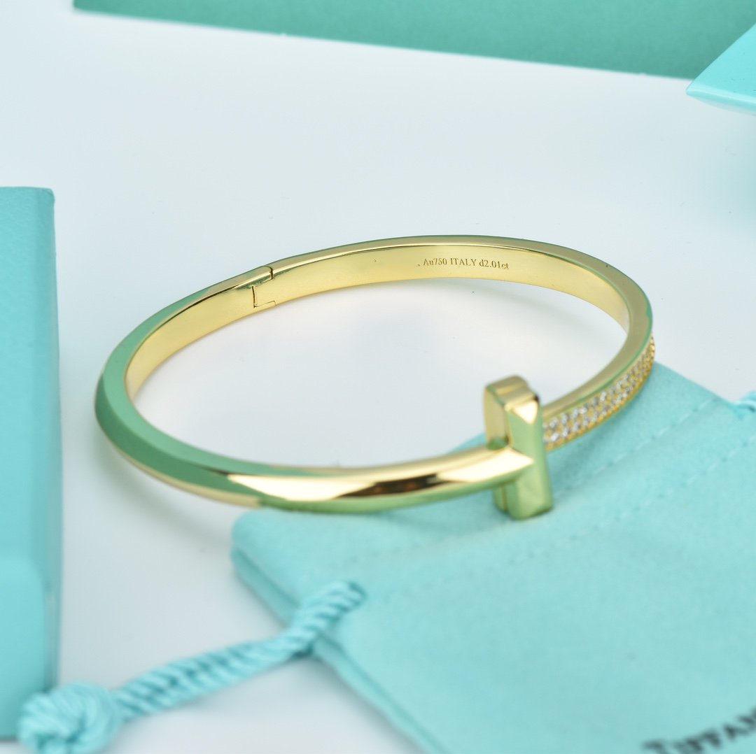 [Dawnora Jewelry]WIDE DIAMONDS HINGED BANGLE