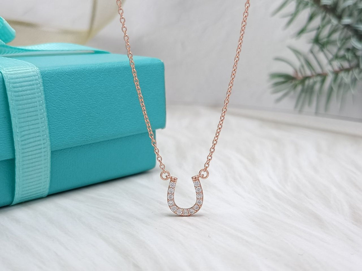 [Dawnora Jewelry]U PEDANT DIAMOND NECKLACE