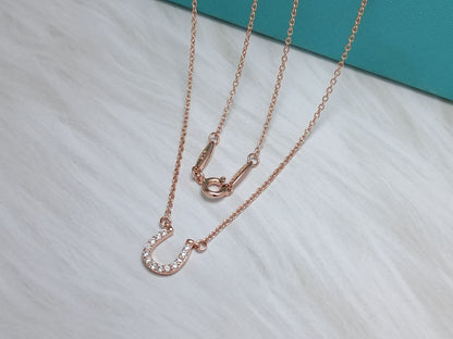 [Dawnora Jewelry]U PEDANT DIAMOND NECKLACE
