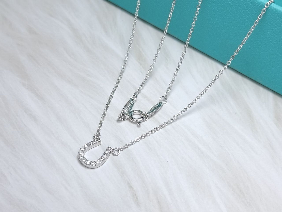 [Dawnora Jewelry]U PEDANT DIAMOND NECKLACE