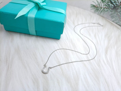 [Dawnora Jewelry]U PEDANT DIAMOND NECKLACE
