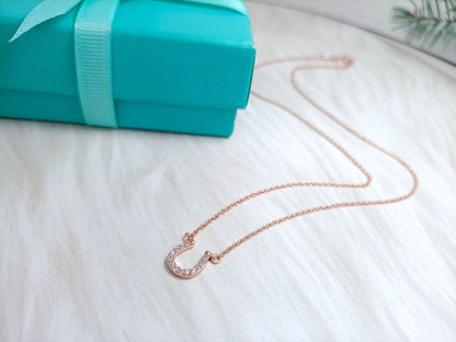 [Dawnora Jewelry]U PEDANT DIAMOND NECKLACE