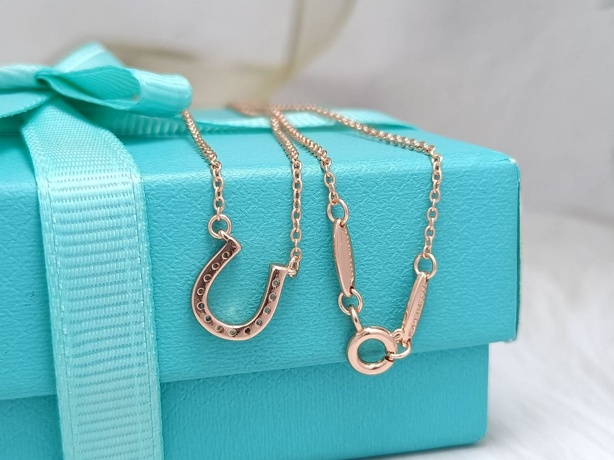 [Dawnora Jewelry]U PEDANT DIAMOND NECKLACE