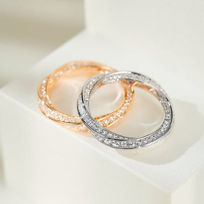 [Dawnora Jewelry]SPIRAL DIAMOND RING