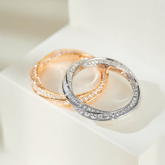 [Dawnora Jewelry]SPIRAL DIAMOND RING
