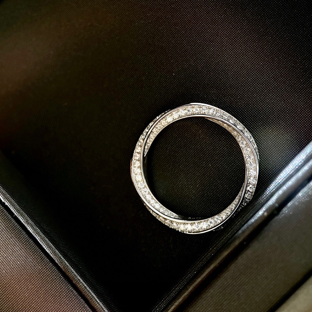 [Dawnora Jewelry]SPIRAL DIAMOND RING