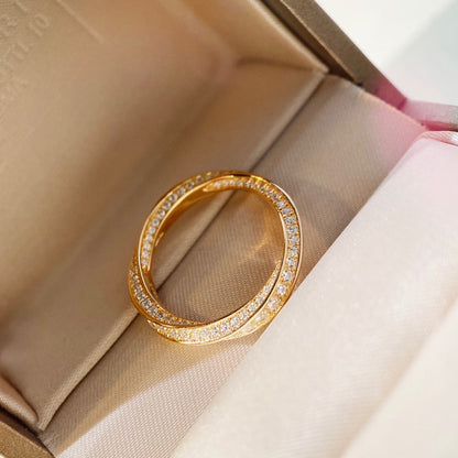 [Dawnora Jewelry]SPIRAL DIAMOND RING
