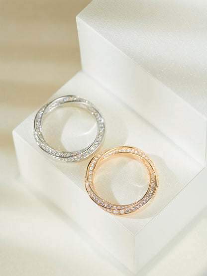 [Dawnora Jewelry]SPIRAL DIAMOND RING