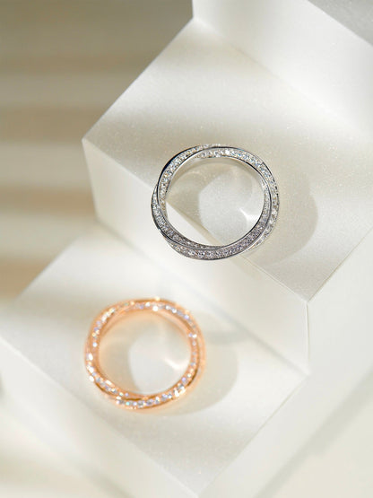 [Dawnora Jewelry]SPIRAL DIAMOND RING