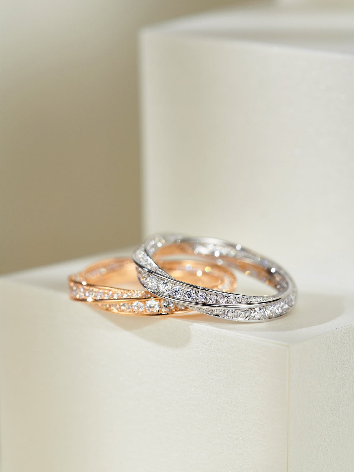 [Dawnora Jewelry]SPIRAL DIAMOND RING