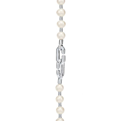 [Dawnora Jewelry]HARDWEAR PEARL WRAP NECKLACE