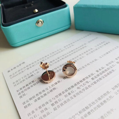 [Dawnora Jewelry]PEARL CIRCLE EARRINGS MOTHER