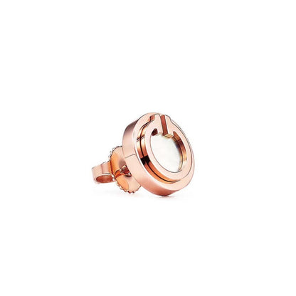 [Dawnora Jewelry]PEARL CIRCLE EARRINGS MOTHER