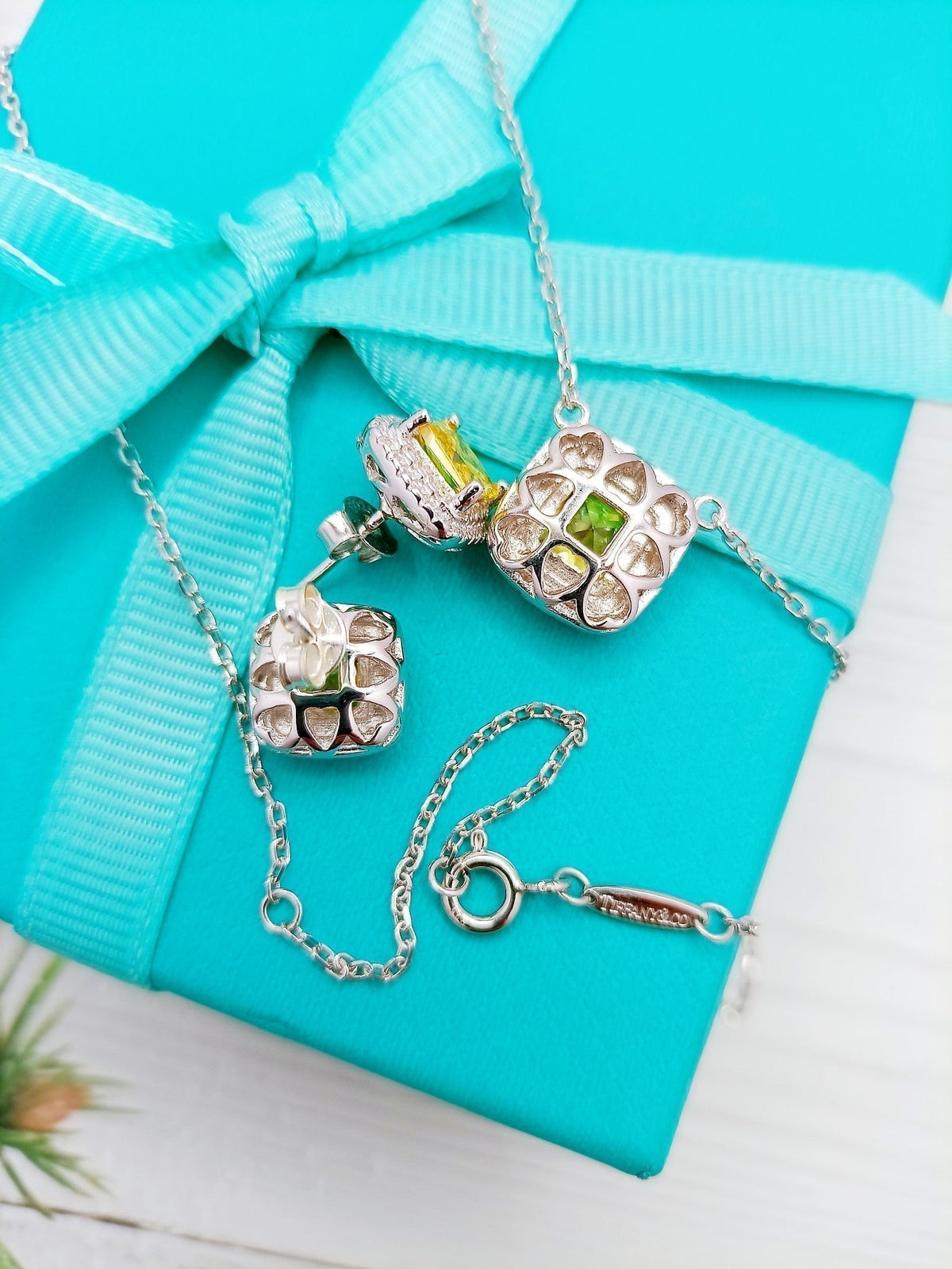 [Dawnora Jewelry]SPARKLERS CITRINE GEMSTONE PENDANT NECKLACE STERLING SILVER