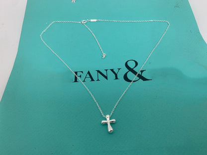 [Dawnora Jewelry]CROSS PENDANT MINI BARE CROSS NECKLACE