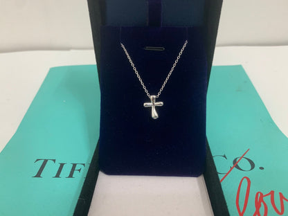 [Dawnora Jewelry]CROSS PENDANT MINI BARE CROSS NECKLACE