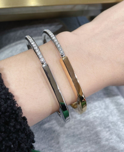 [Dawnora Jewelry]LOCK BRACELET DIAMOND
