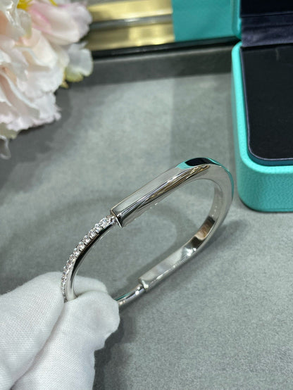 [Dawnora Jewelry]LOCK BRACELET DIAMOND
