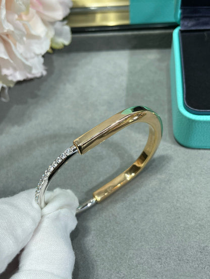 [Dawnora Jewelry]LOCK BRACELET DIAMOND