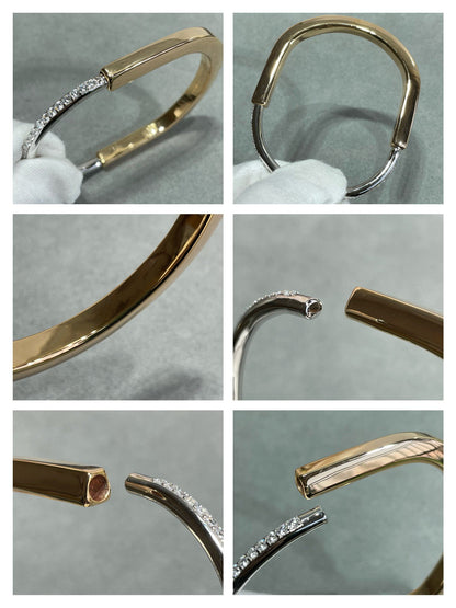 [Dawnora Jewelry]LOCK BRACELET DIAMOND