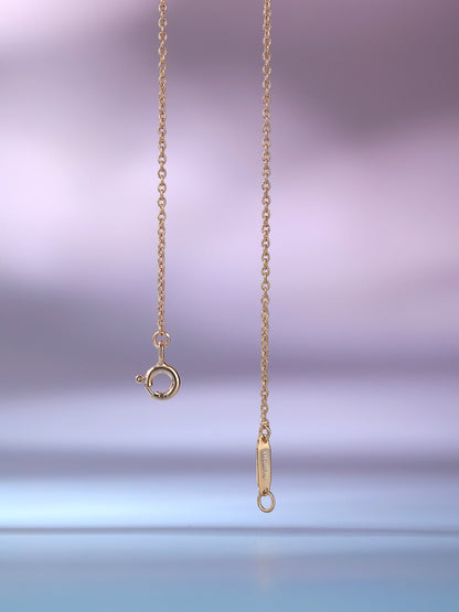 [Dawnora Jewelry]BIG SMILE PEDANT PINK DIAMOND NECKLACE