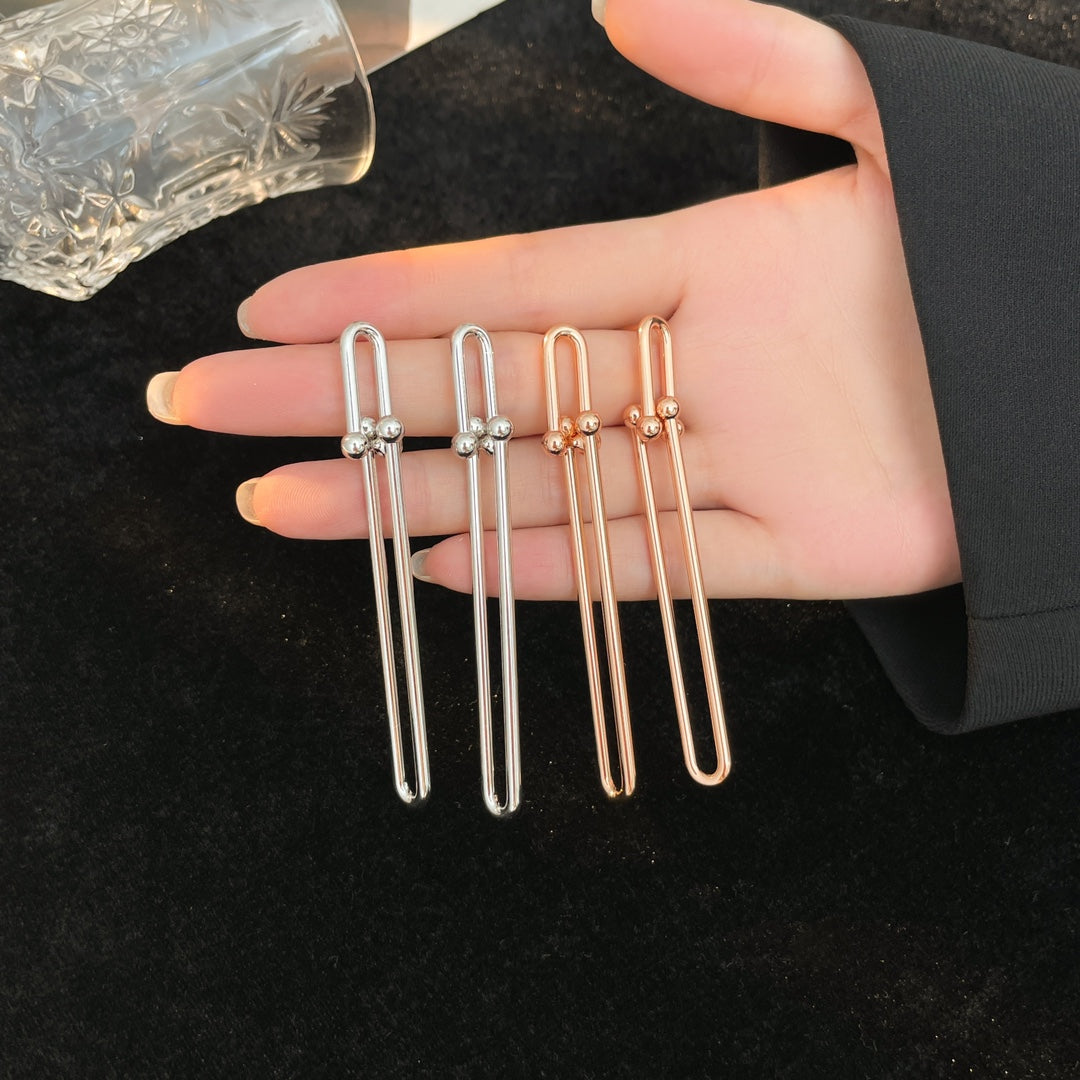 [Dawnora Jewelry]HARDWEAR LONG DROP EARRINGS
