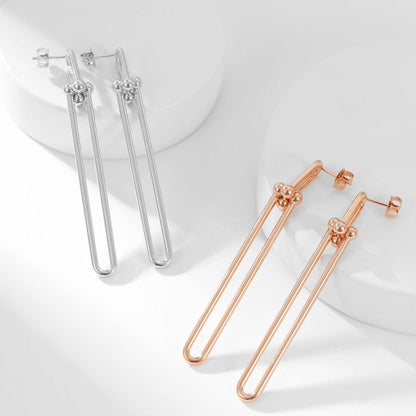 [Dawnora Jewelry]HARDWEAR LONG DROP EARRINGS
