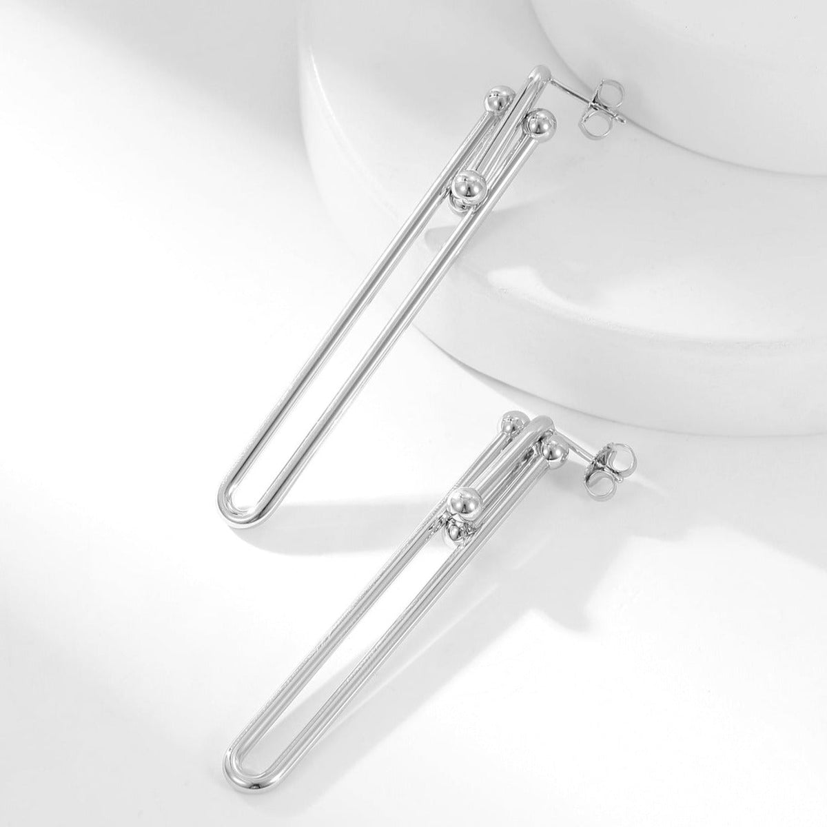 [Dawnora Jewelry]HARDWEAR LONG DROP EARRINGS